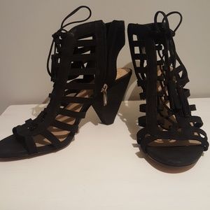Vince Camuto strappy black heels